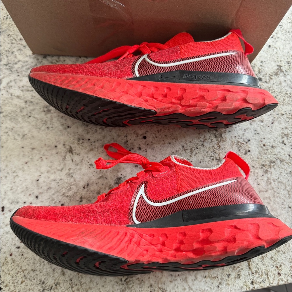 Nike Infinity React Run Red Crimson Flyknit 2020 CD4371-600 Sneaker Shoes 7.5